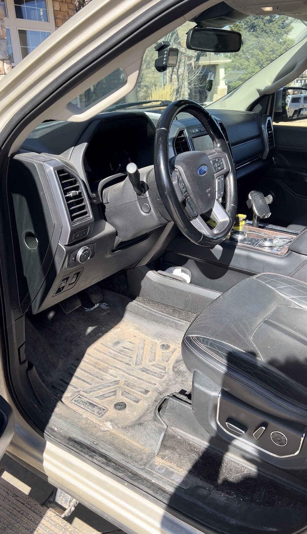 Before: driver-side floor