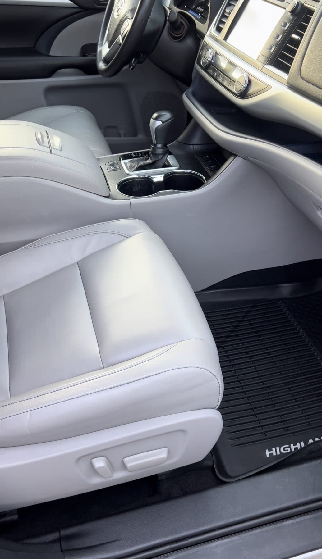 After: passenger seat area